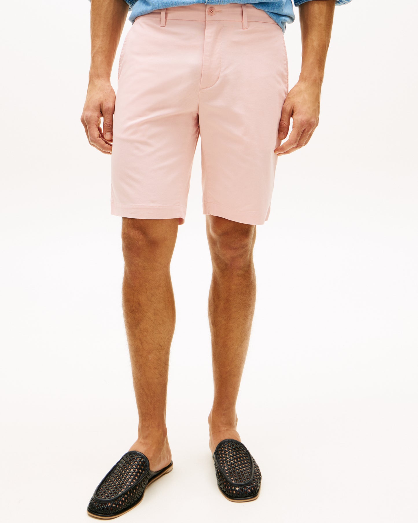 Tommy Hilfiger Denton 9.5 Inch Essential Mens Twill Shorts - Delicate Petal