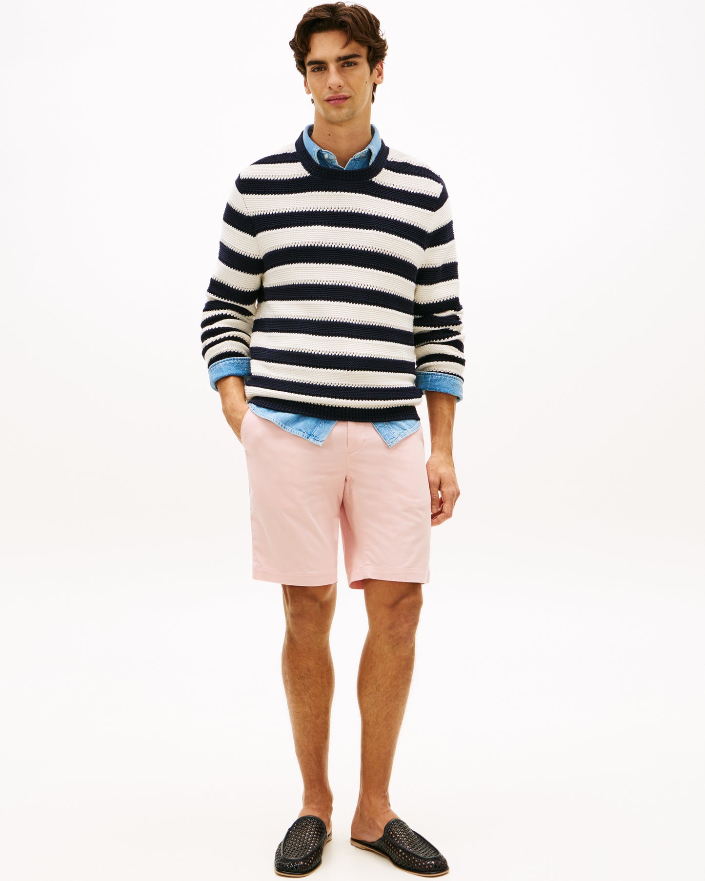 Tommy Hilfiger Denton 9.5 Inch Essential Mens Twill Shorts - Delicate Petal