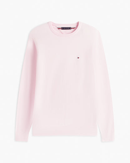 Tommy Hilfiger Essential Cotton Crew Neck Mens Sweatshirt - Pink Lily