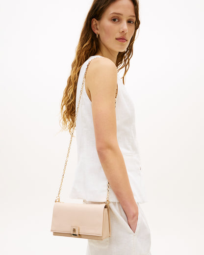 Tommy Hilfiger TH Her Womens Chain Crossover Bag - Misty Blush | CHO | Designer Womens Shoulder Bags