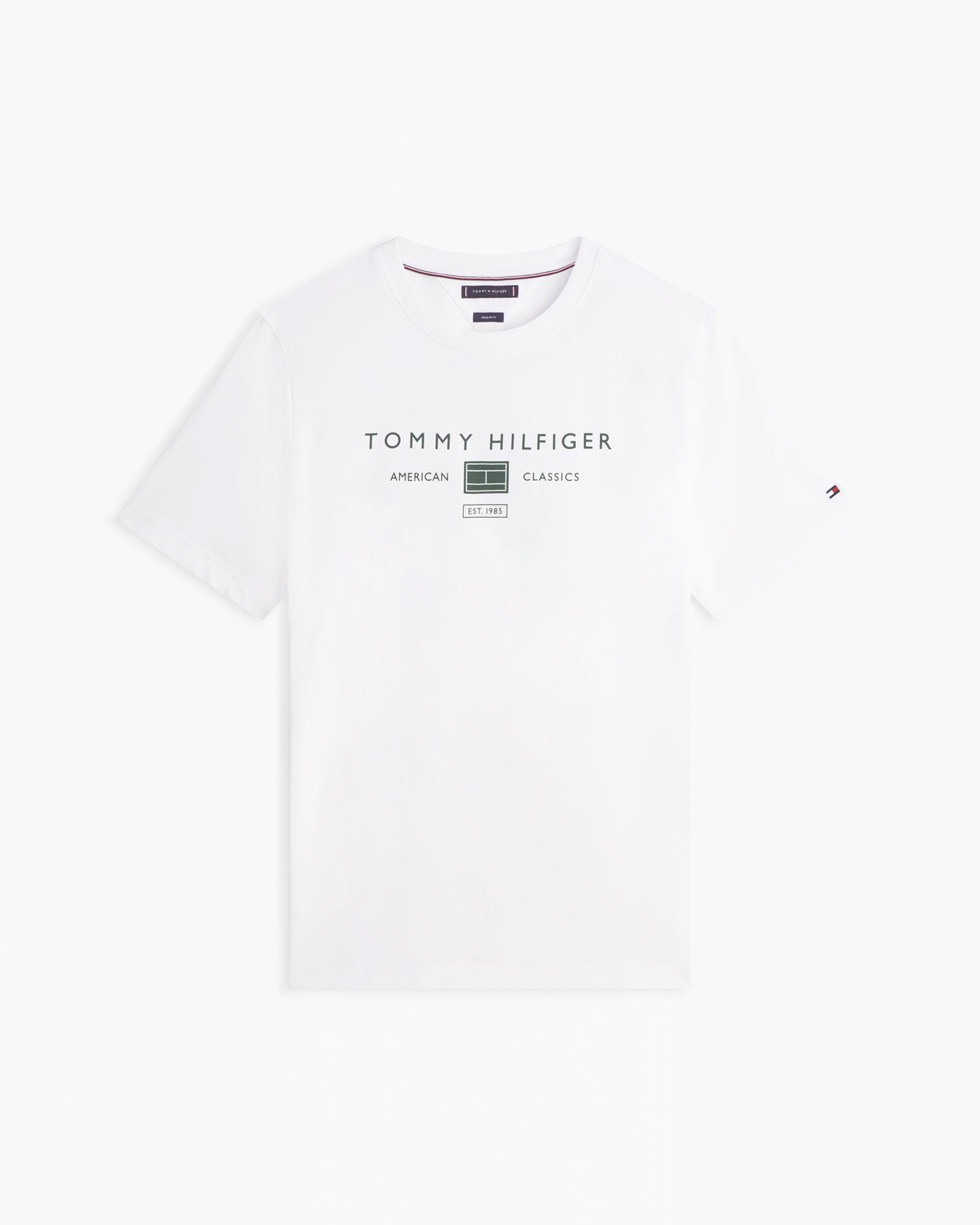Tommy Hilfiger Brand Love Mono Stack Mens T-Shirt - White
