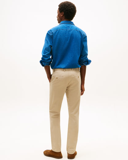 Tommy Hilfiger Core Denton Essential Mens Straight Twill Chinos - Batique Khaki