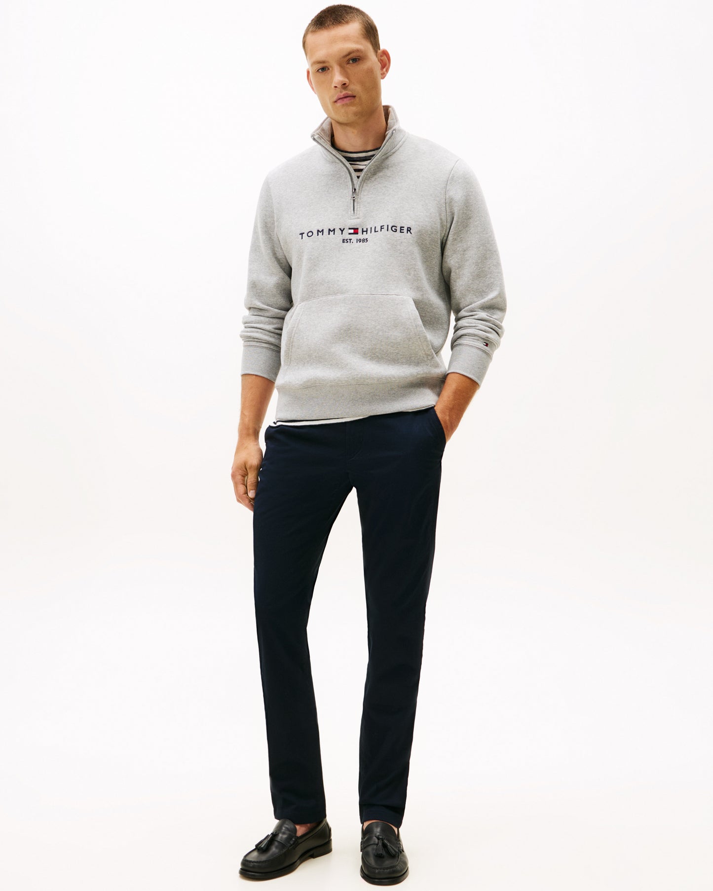 Tommy Hilfiger Core Denton Essential Mens Straight Twill Chinos - Desert Sky