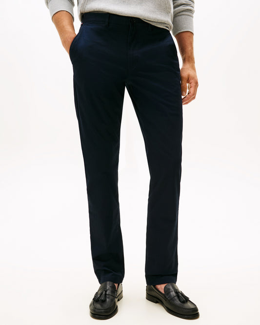 Tommy Hilfiger Core Denton Essential Mens Straight Twill Chinos - Desert Sky