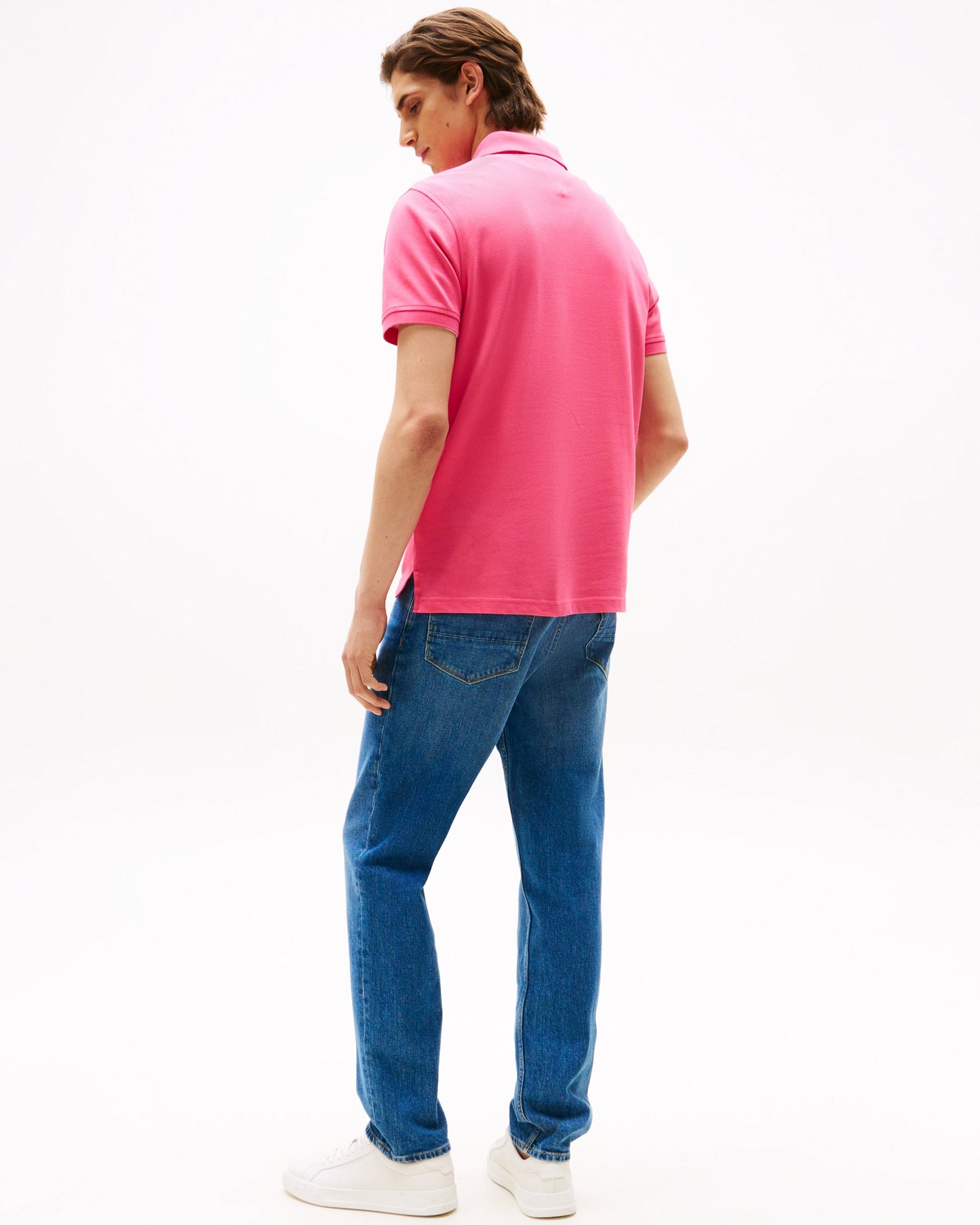 Tommy Hilfiger 1985 Regular Fit Mens Polo - Pink Alert