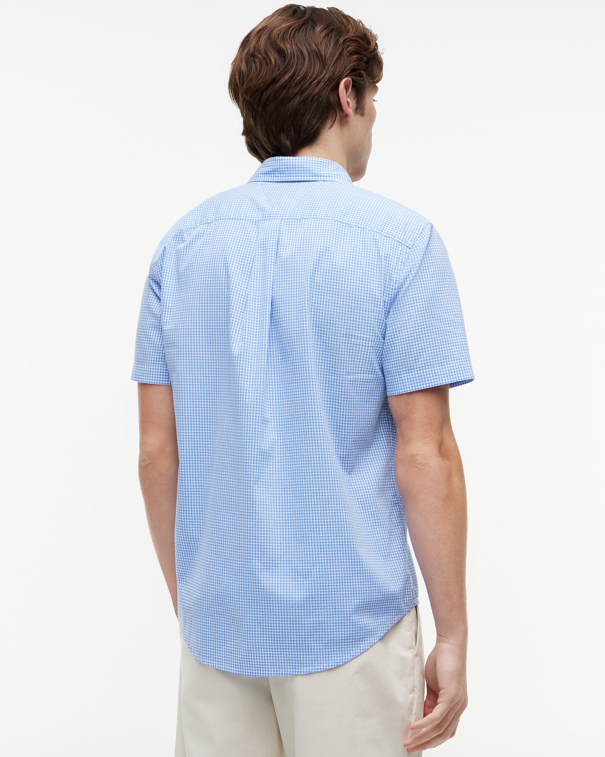 Tommy Hilfiger Flex Poplin Gingham Mens Shirt - Blue Spell/Check | CHO | Designer Mens Shirts