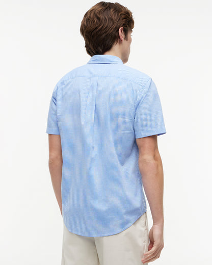 Tommy Hilfiger Flex Poplin Gingham Mens Shirt - Blue Spell/Check | CHO | Designer Mens Shirts