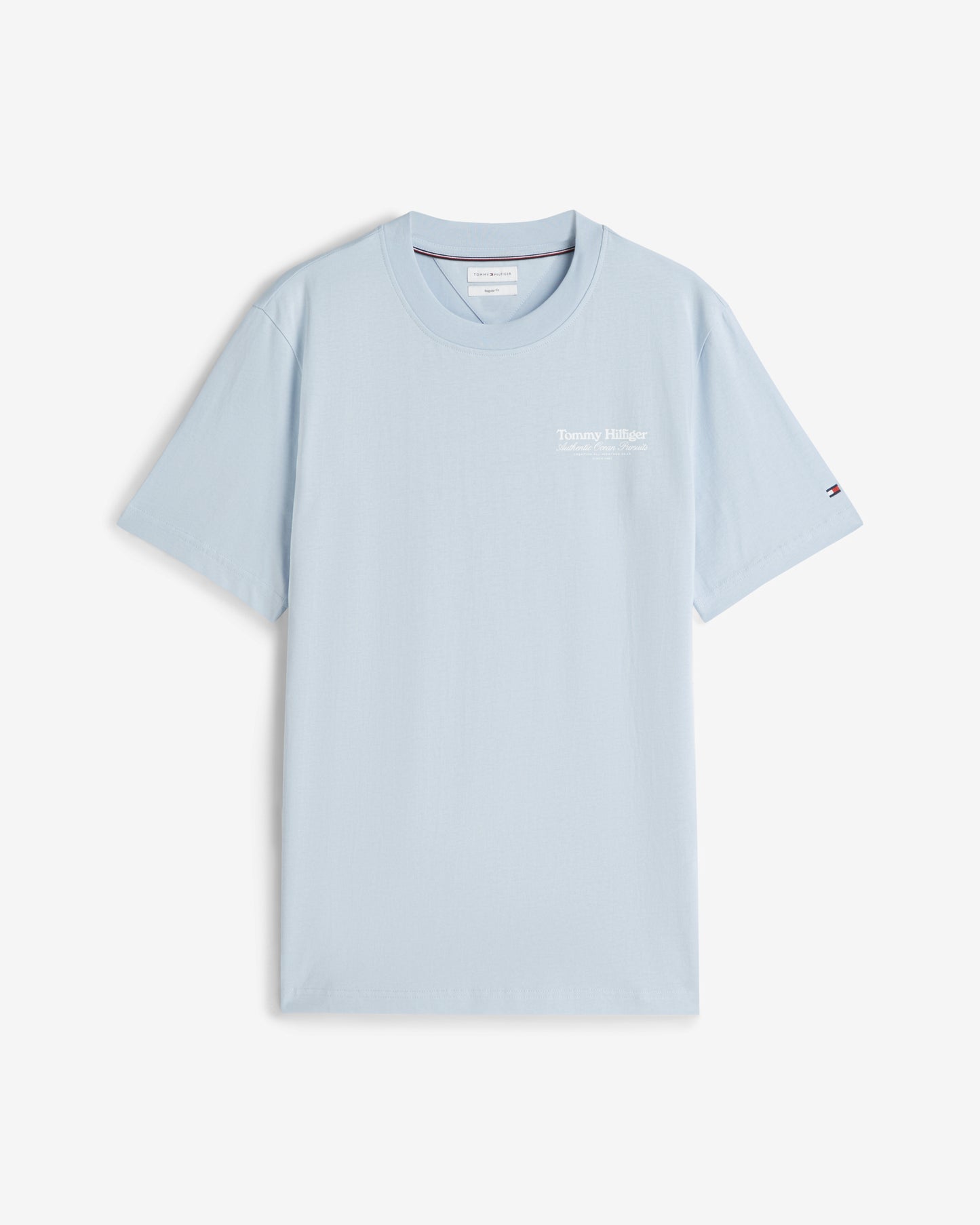Tommy Hilfiger Nautical Back Graphic Mens T - Shirt - Breezy Blue | CHO | Designer Mens Graphic T - Shirts