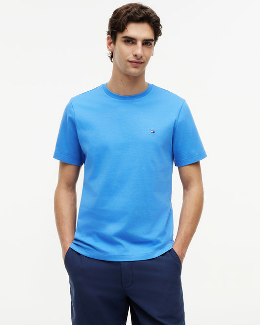 Tommy Hilfiger Essential Seasonal Regular Fit Solid Mens T-Shirt - Blue Spell