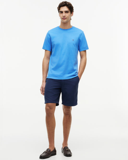Tommy Hilfiger Essential Seasonal Regular Fit Solid Mens T-Shirt - Blue Spell