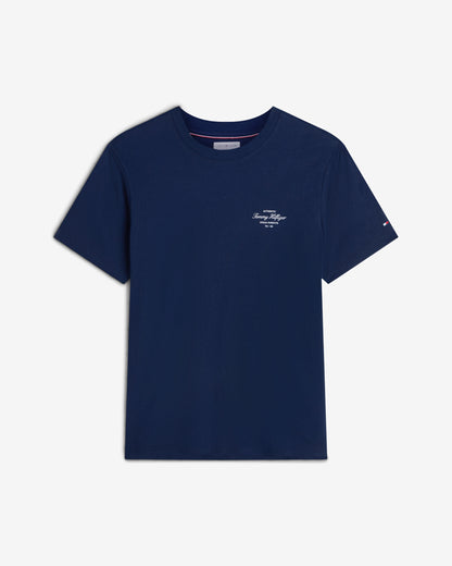 Tommy Hilfiger Nautical Back Photo Mens T - Shirt - Carbon Navy | CHO | Designer Mens Graphic T - Shirts