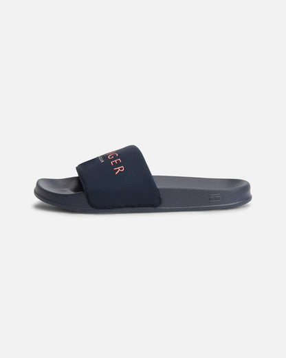 Tommy Hilfiger Hilifger Neoprene Mens Pool Slides - Desert Sky | CHO | Designer Mens Sandals