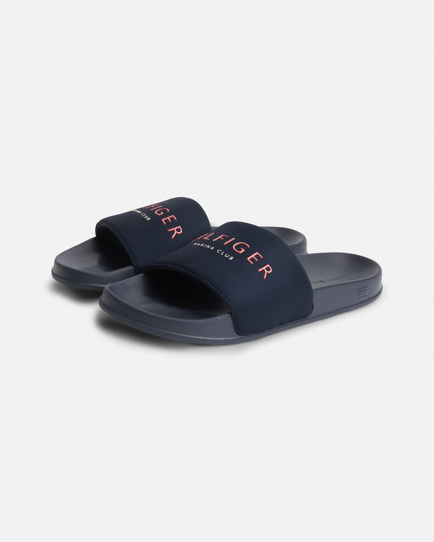 Tommy Hilfiger Hilifger Neoprene Mens Pool Slides - Desert Sky | CHO | Designer Mens Sandals