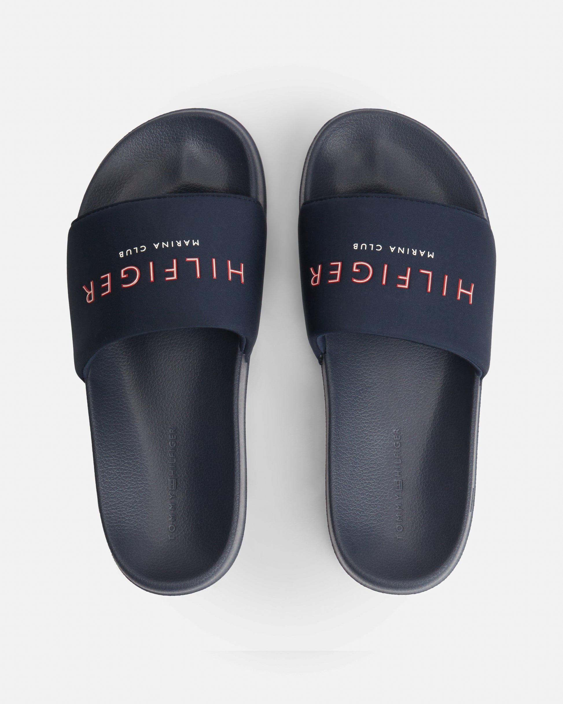 Tommy Hilfiger Hilifger Neoprene Mens Pool Slides - Desert Sky | CHO | Designer Mens Sandals