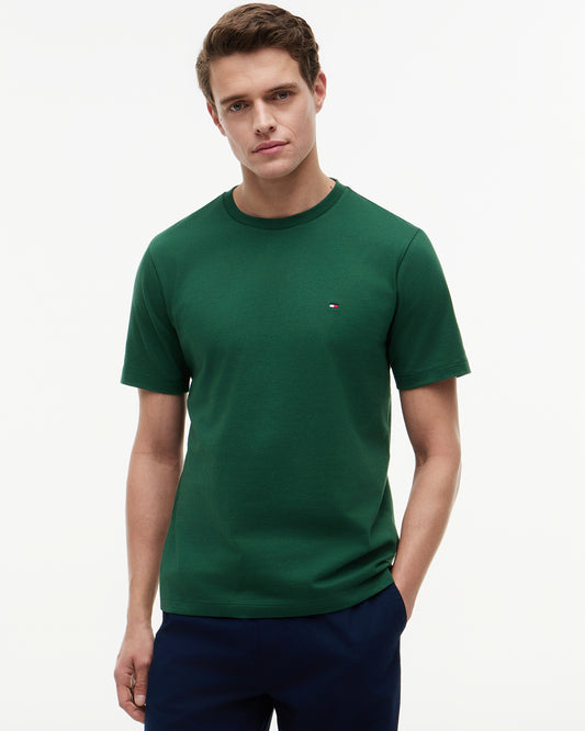 Tommy Hilfiger Essential Seasonal Regular Fit Solid Mens T-Shirt - Street Green