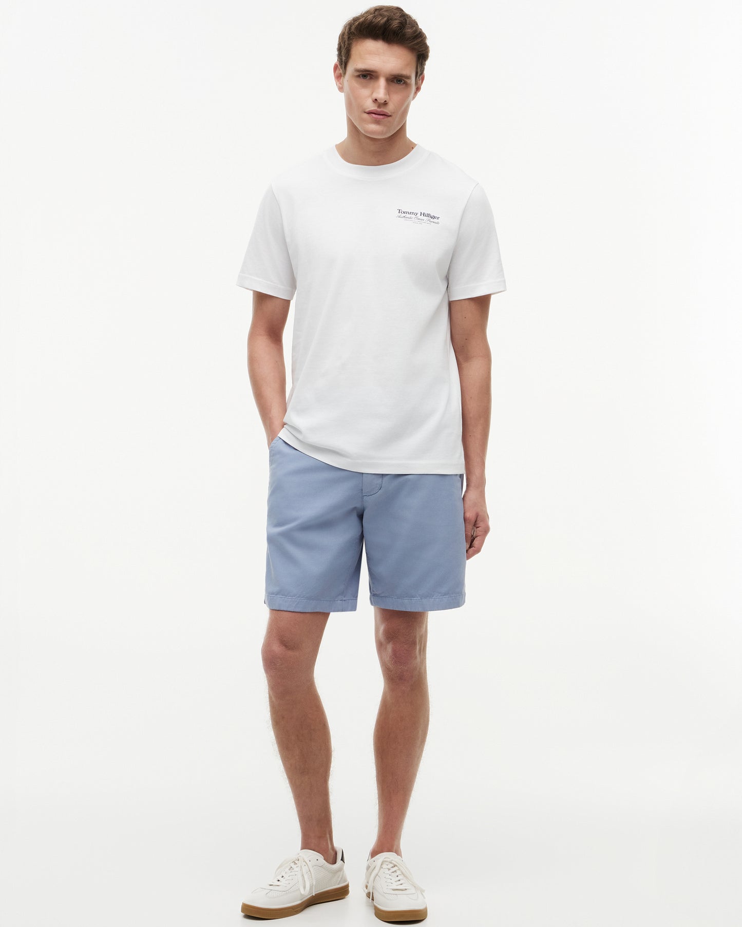 Tommy Hilfiger Nautical Back Graphic Mens T - Shirt - White | CHO | Designer Mens Graphic T - Shirts