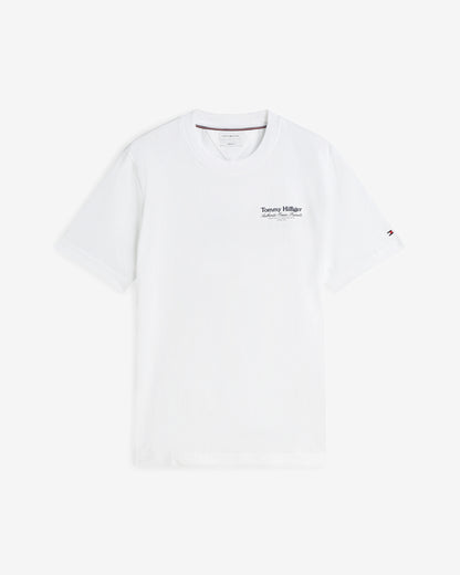 Tommy Hilfiger Nautical Back Graphic Mens T - Shirt - White | CHO | Designer Mens Graphic T - Shirts