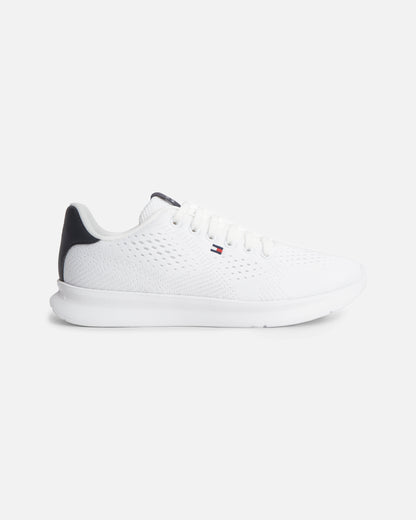 Tommy Hilfiger Lightweight Mens Knit Trainers - White | CHO | Designer Mens Trainers