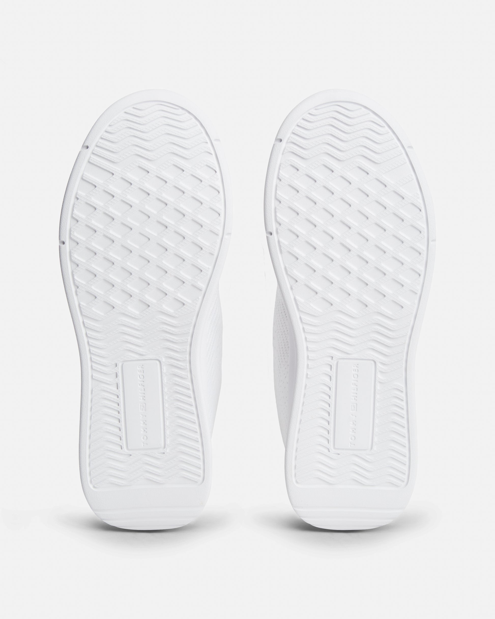 Tommy Hilfiger Lightweight Mens Knit Trainers - White | CHO | Designer Mens Trainers