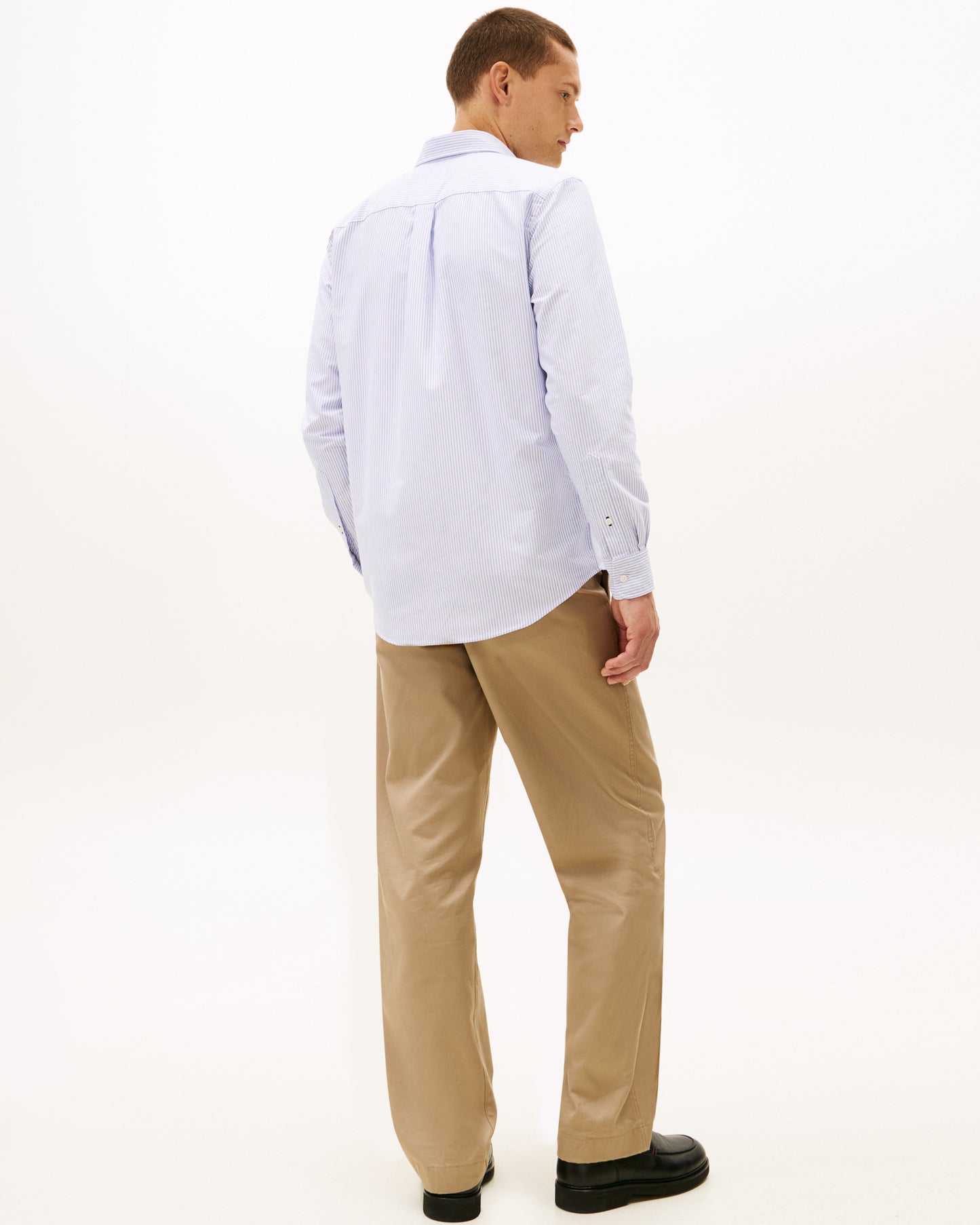 Tommy Hilfiger Heritage Oxford Stripe Mens Shirt - Royal Blue/White