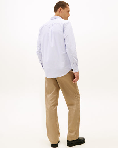 Tommy Hilfiger Heritage Oxford Stripe Mens Shirt - Royal Blue/White