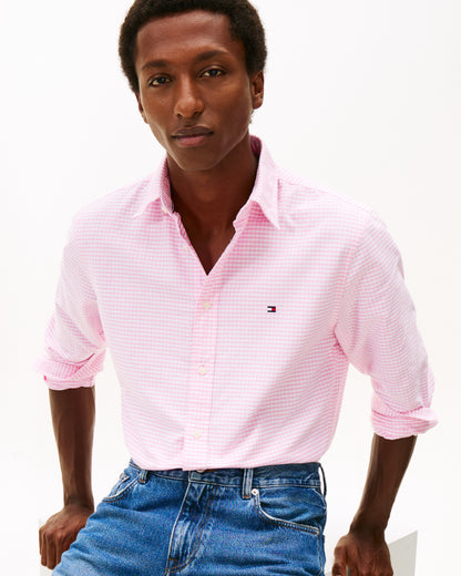 Tommy Hilfiger Heritage Oxford Gingham Mens Shirt - Rose Petal/Check