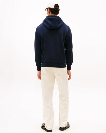 Tommy Hilfiger Brand Love Mens Small Hilfiger Logo Hoodie - Desert Sky