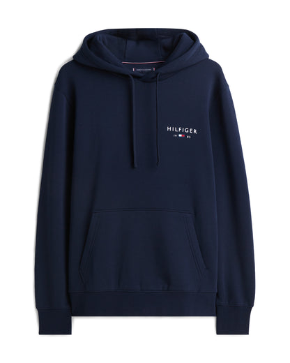 Tommy Hilfiger Brand Love Mens Small Hilfiger Logo Hoodie - Desert Sky
