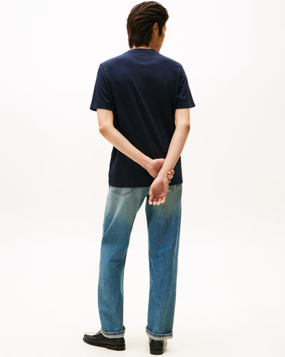 Tommy Hilfiger Brand Love Mens Small Hilfiger Logo T-Shirt - Desert Sky