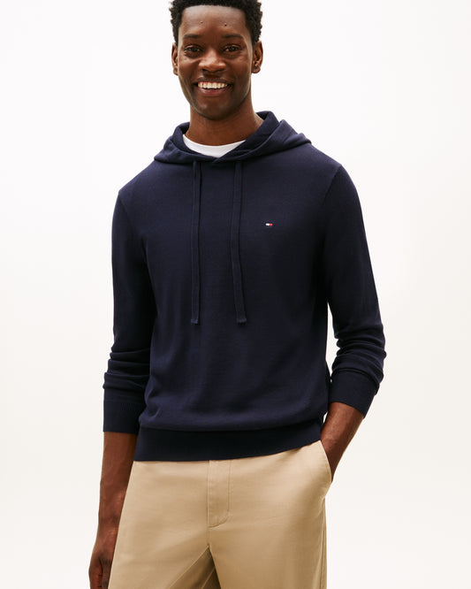 Tommy Hilfiger Essential Cotton Mens Hoodie - Desert Sky