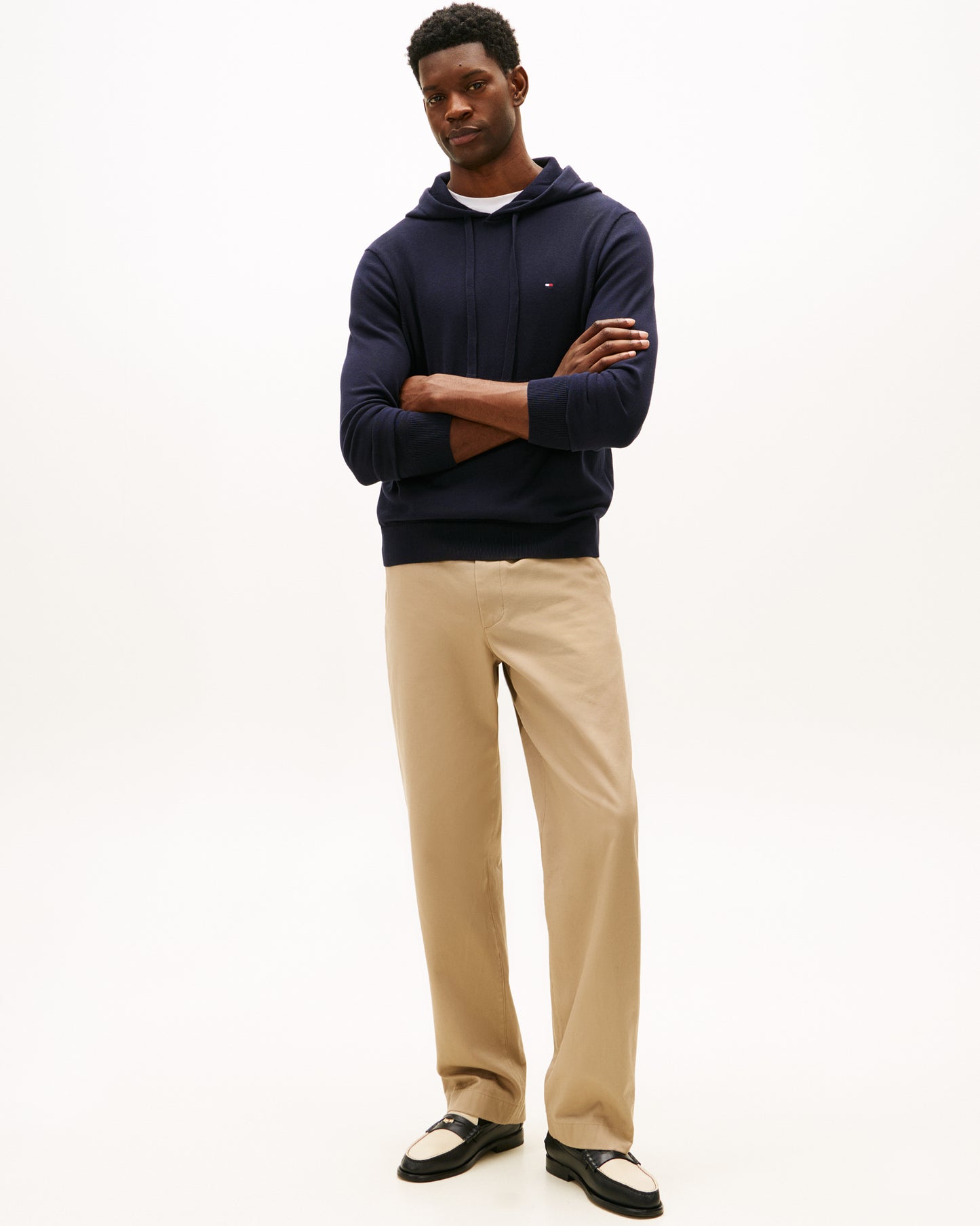 Tommy Hilfiger Essential Cotton Mens Hoodie - Desert Sky