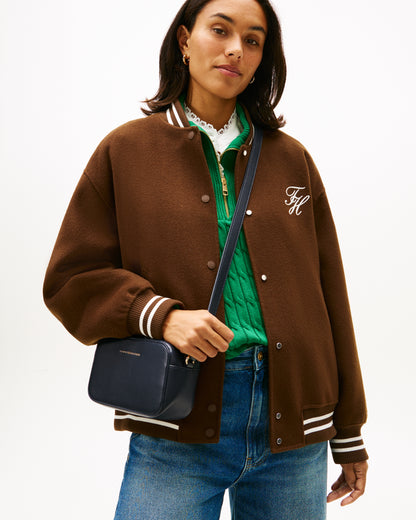 Tommy Hilfiger Logo Womens Camera Bag - Space Blue - CHO - Designer Womens Shoulder Bag