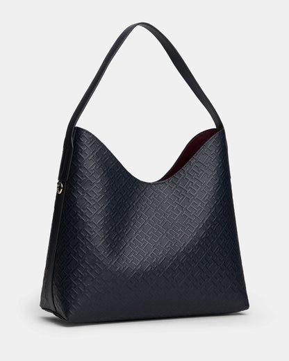 Tommy Hilfiger Icon Womens Shoulder Bag Mono - Space Blue - CHO - Designer Womens Shoulder Bag