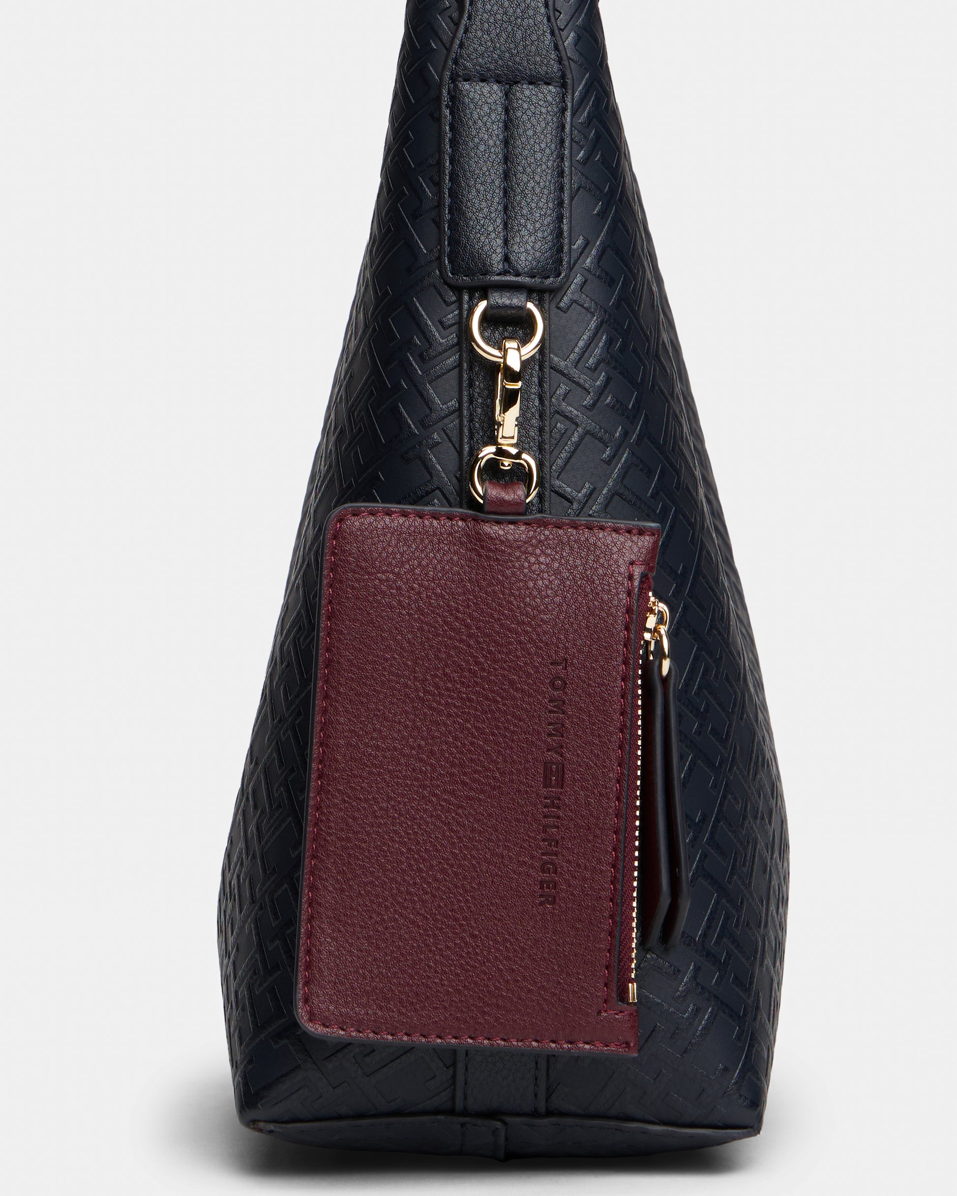 Tommy Hilfiger Icon Womens Shoulder Bag Mono - Space Blue - CHO - Designer Womens Shoulder Bag