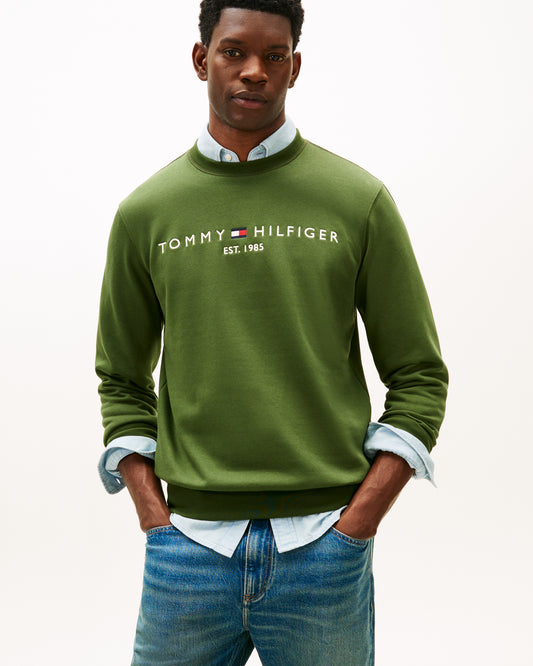 Tommy Hilfiger Tommy Logo Mens Sweatshirt - Mountain Pine