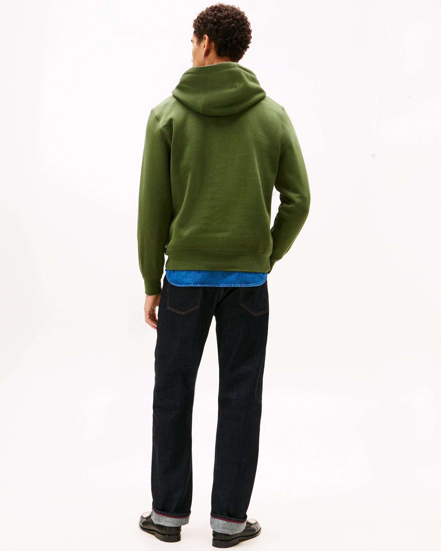 Tommy Hilfiger Tommy Logo Flex Fleece Hoodie - Mountain Pine