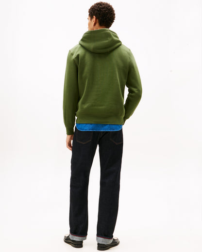 Tommy Hilfiger Tommy Logo Flex Fleece Hoodie - Mountain Pine