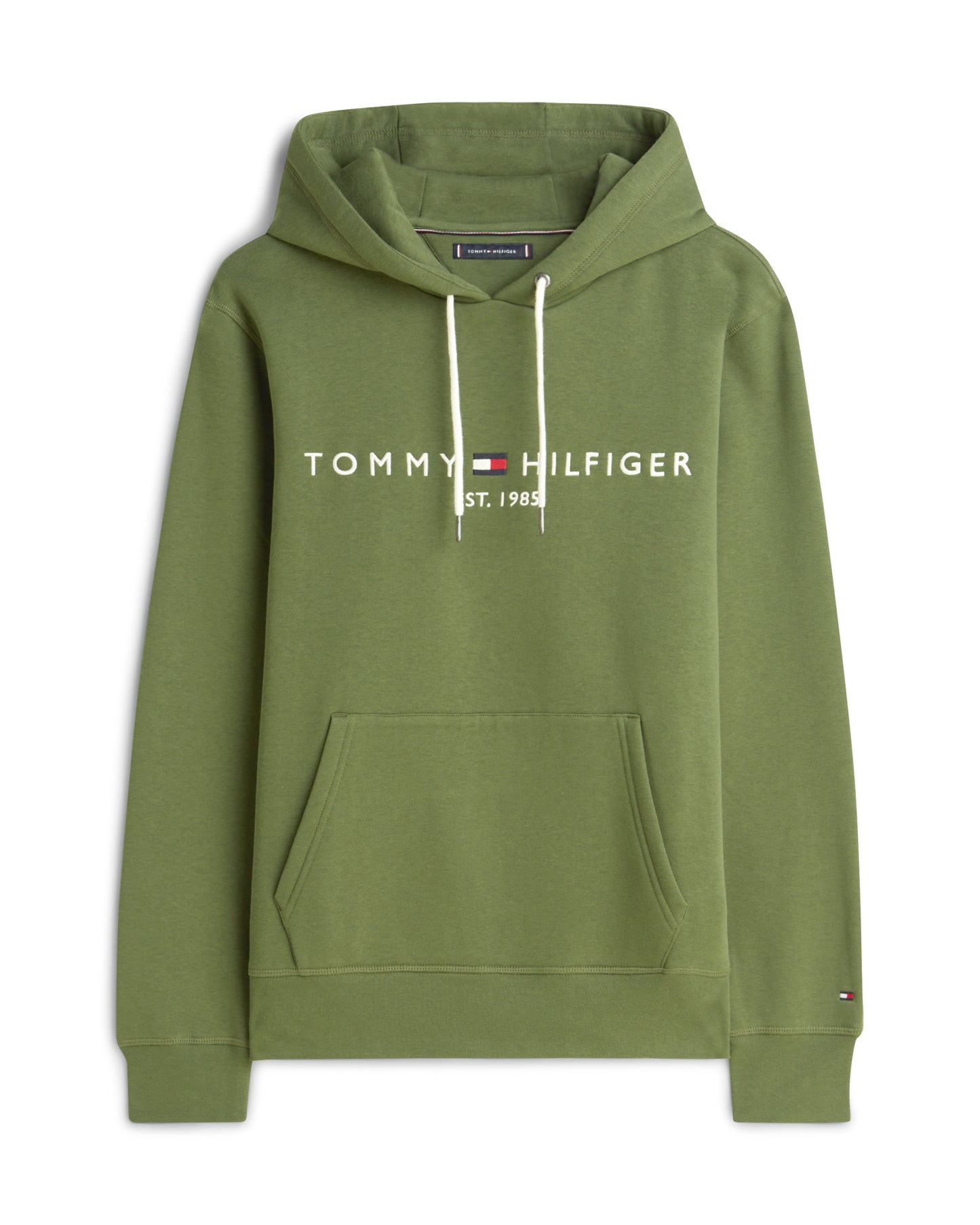 Tommy Hilfiger Tommy Logo Flex Fleece Hoodie - Mountain Pine