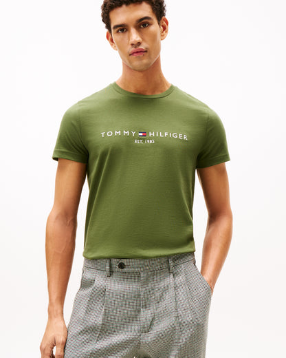 Tommy Hilfiger Tommy Logo Basic Mens T-Shirt - Mountain Pine