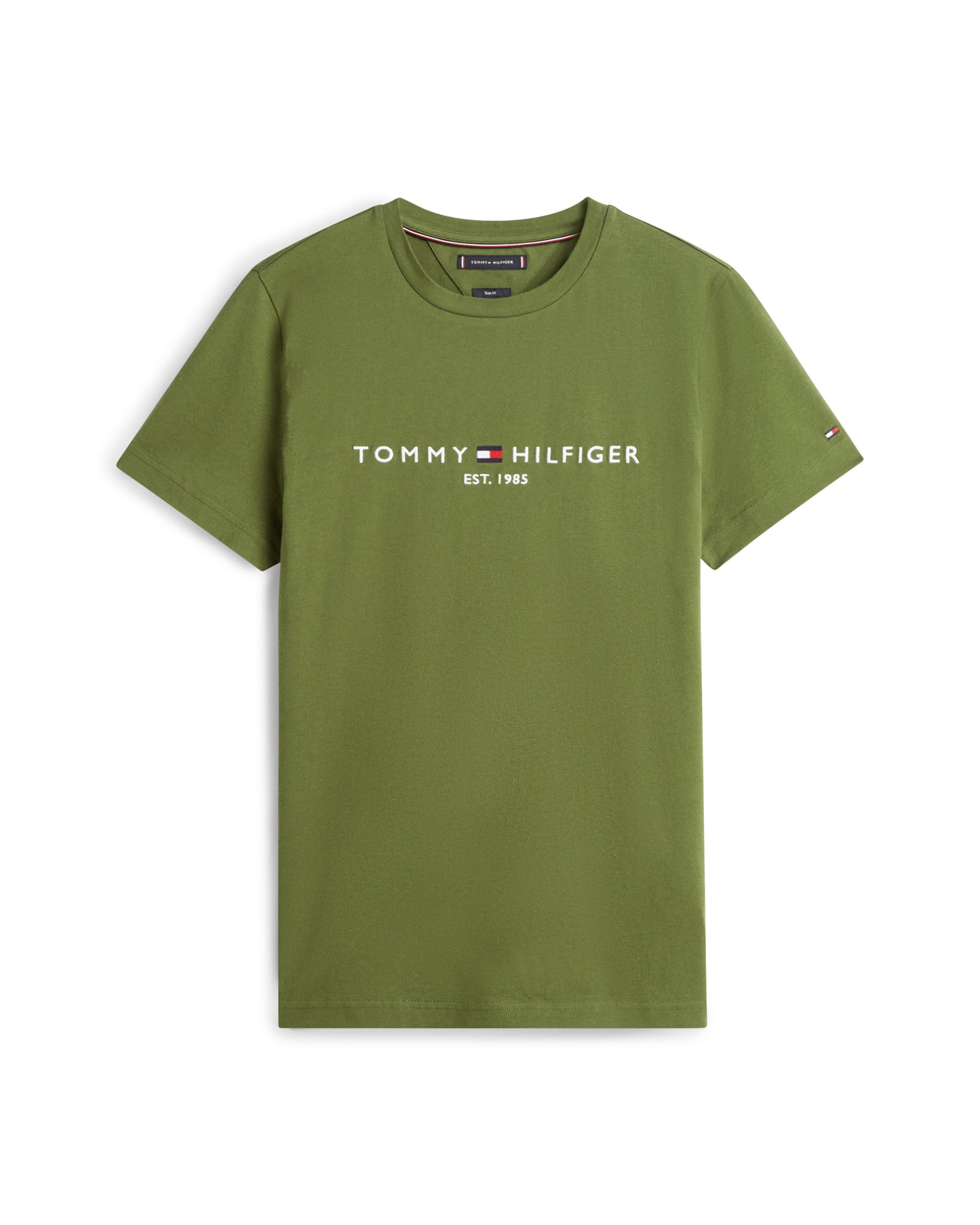 Tommy Hilfiger Tommy Logo Basic Mens T-Shirt - Mountain Pine