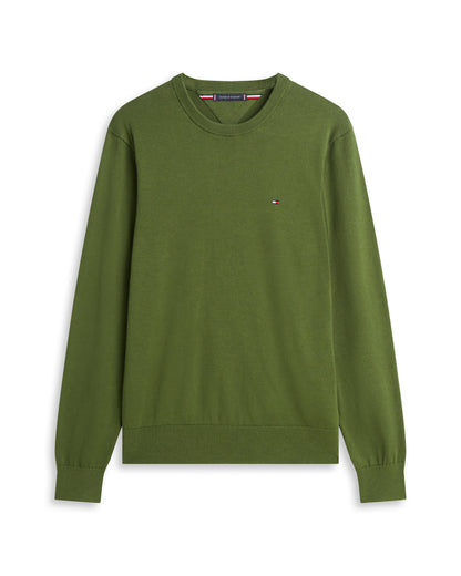 Tommy Hilfiger Essential Cotton Crew Neck Mens Sweatshirt - Mountain Pine
