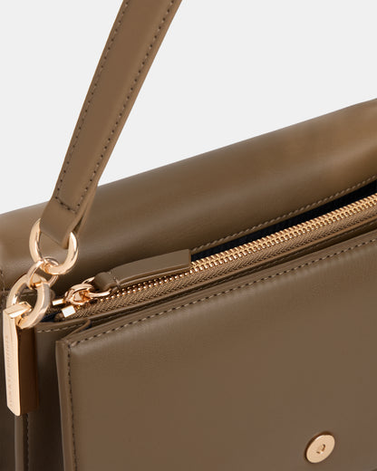 Tommy Hilfiger Heritage Conv Womens Crossover - Nordic Taupe - CHO - Designer Womens Shoulder Bag