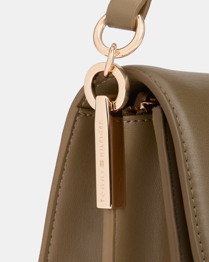 Tommy Hilfiger Heritage Conv Womens Crossover - Nordic Taupe - CHO - Designer Womens Shoulder Bag