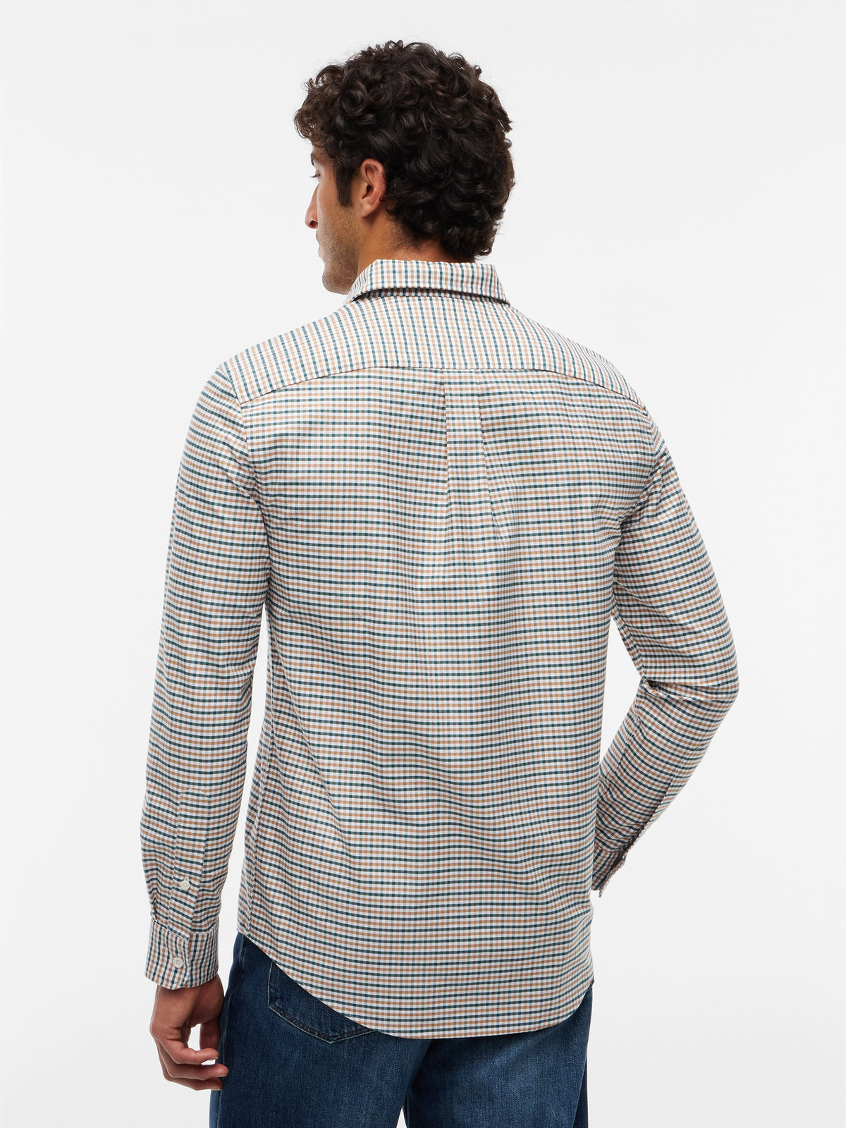 Tommy Hilfiger Heritage Oxford Gingham Mens Regular Fit Shirt - Tawny/Check | CHO | Designer Mens Shirts