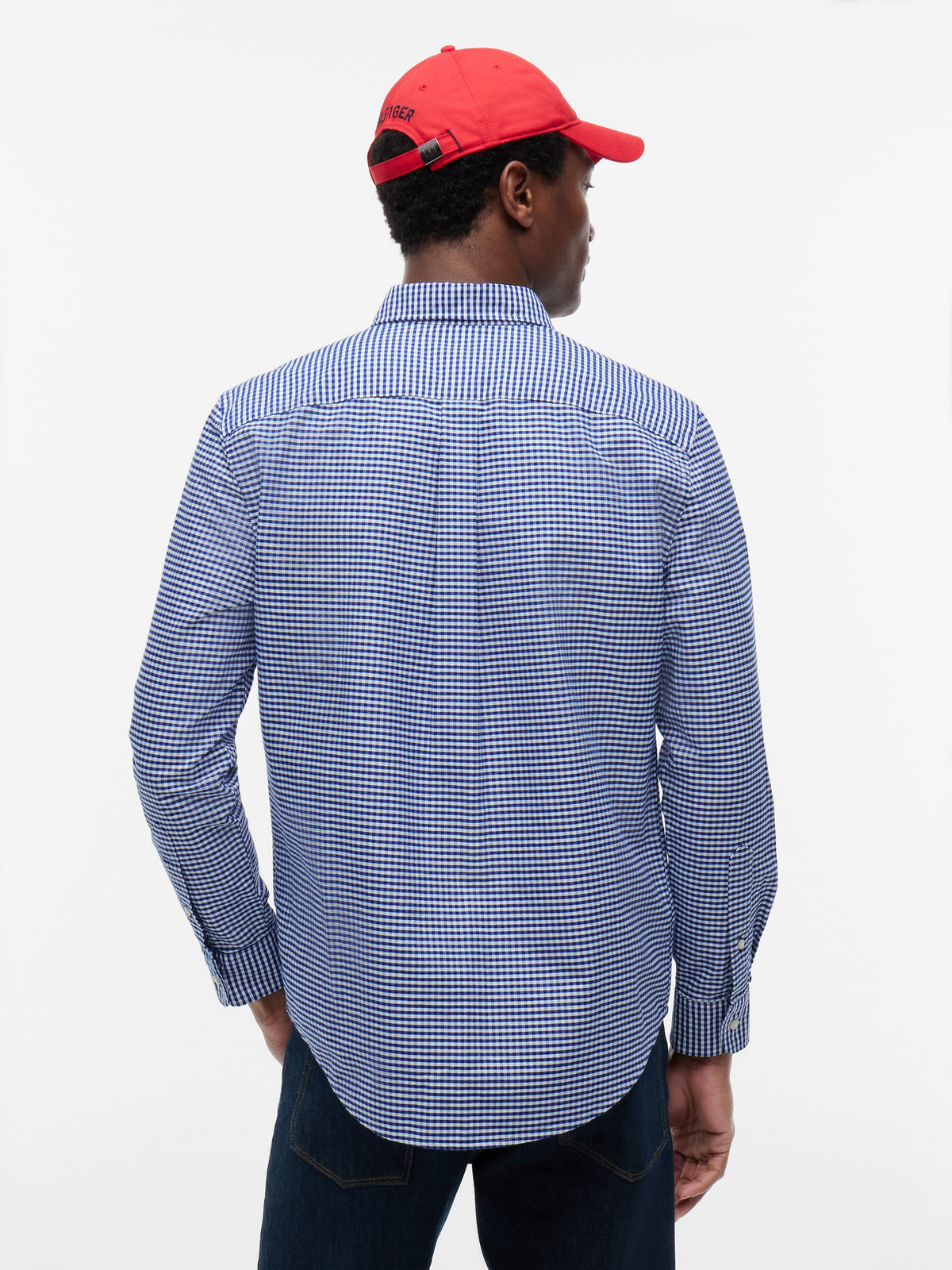 Tommy Hilfiger Heritage Oxford Gingham Mens Regular Fit Shirt - Royal Blue/Check