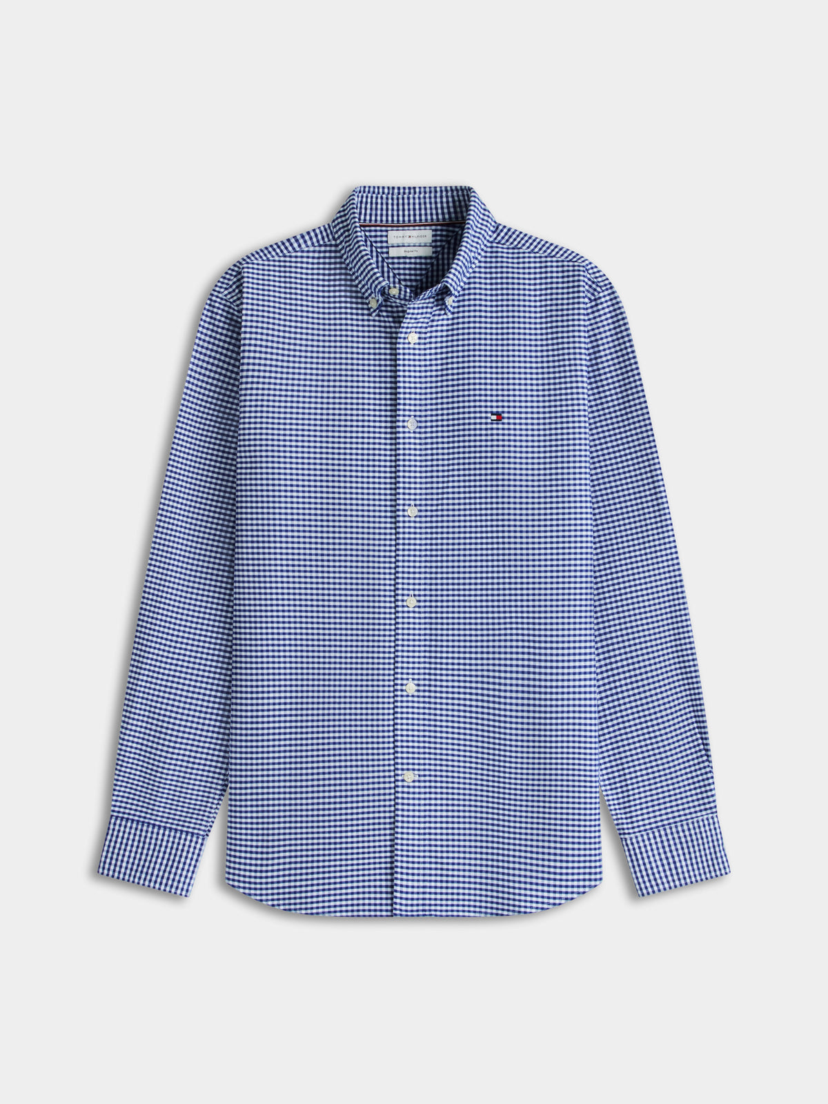 Tommy Hilfiger Heritage Oxford Gingham Mens Regular Fit Shirt - Royal Blue/Check