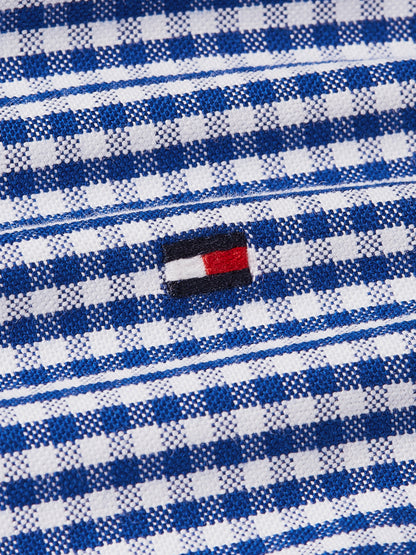 Tommy Hilfiger Heritage Oxford Gingham Mens Regular Fit Shirt - Royal Blue/Check