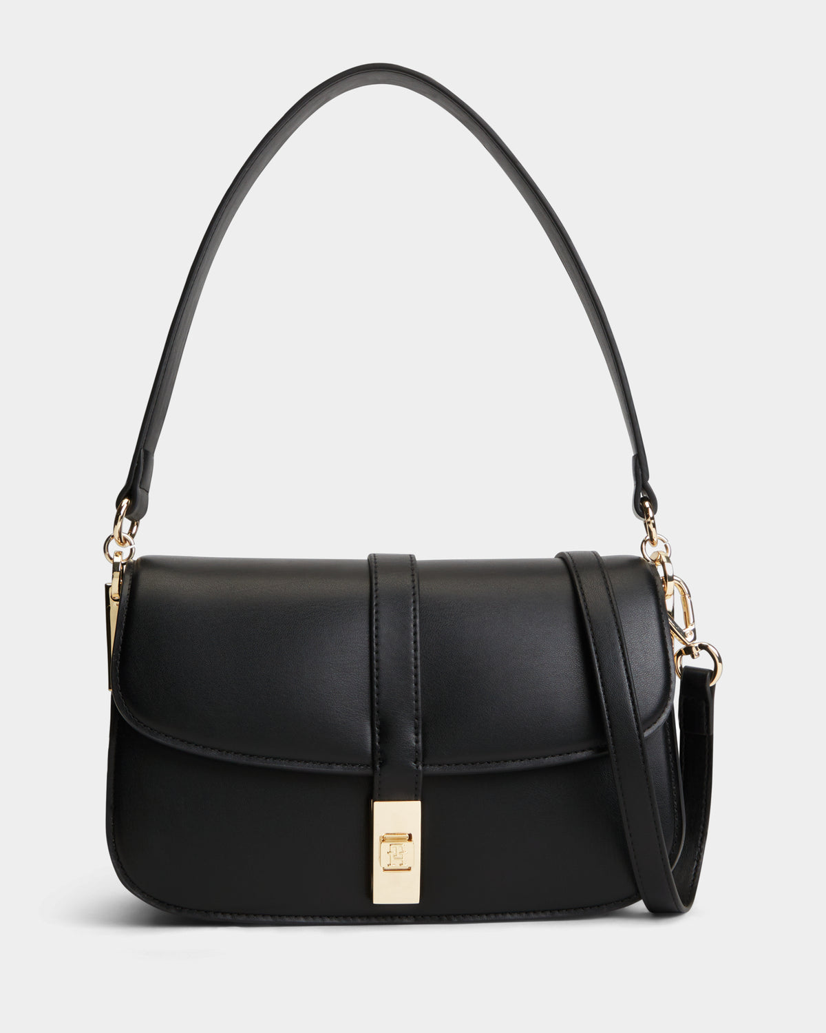 Tommy Hilfiger TH Heritage Convertible Womens Crossover Bag - Black | CHO | Designer Womens Crossover Bags