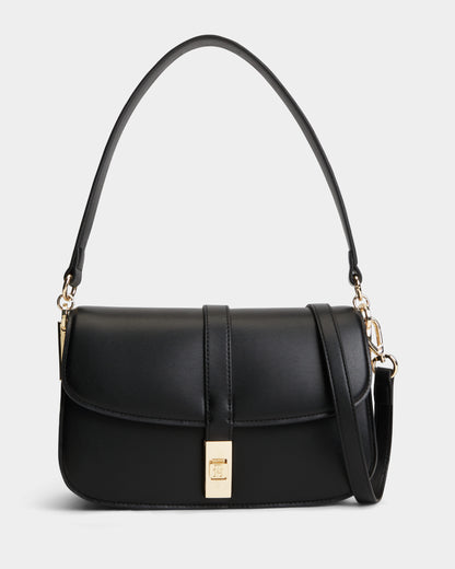 Tommy Hilfiger TH Heritage Convertible Womens Crossover Bag - Black | CHO | Designer Womens Crossover Bags