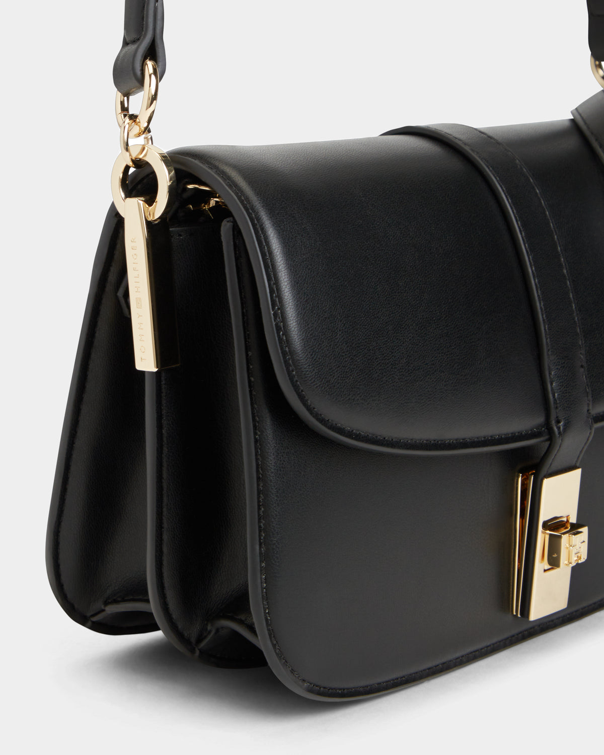 Tommy Hilfiger TH Heritage Convertible Womens Crossover Bag - Black | CHO | Designer Womens Crossover Bags